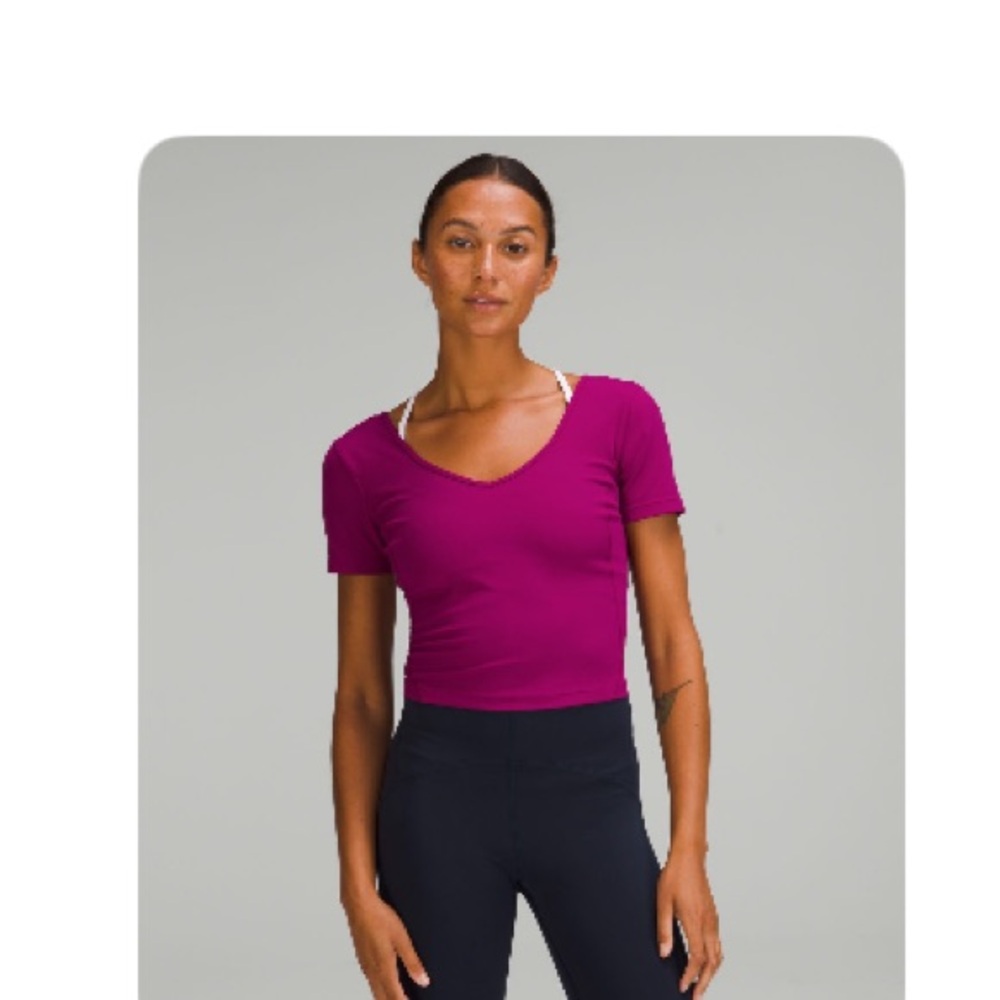 lululemon align tshirt magenta